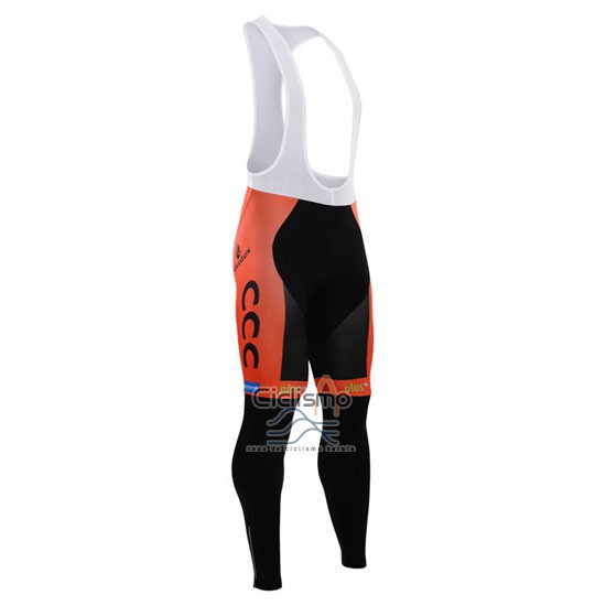 Ccc Ropa Ciclismo Culotte Largo 2015 Mangas Largas Negro y Naranja